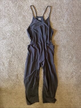 Free People Hot Shot Onesie in Washed Black L